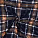 Bavlněný flanel - tartan navy rust Bavlněný flanel - tartan navy rust