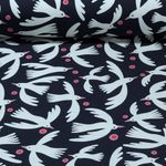 Ekologisk Jersey - Hamburger Liebe Digital Print Easygoing Up Navy