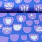 Ekologisk Jersey - Hamburger Liebe Digitalt tryck Easygoing Tulips Blå