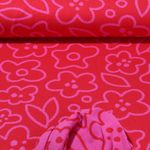 Bio Jersey - Hamburger Liebe Easygoing June Jacquard Doubleface Rot Pink