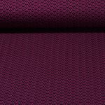 Bio Jersey - Hamburger Liebe Easygoing Sweetheart Jacquard Knit Schwarz Magenta