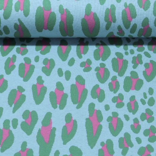 Jersey bio - Hamburger Liebe Easygoing Safari Léopard Jacquard Turquoise clair Vert