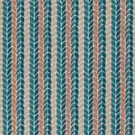 Canvas - Ährenmuster Leinenlook Petrol