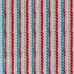 Canvas - Ährenmuster Leinenlook Rot