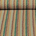 Canvas - Ährenmuster Leinenlook Ocker