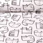 Coton - Chats Blanc Noir