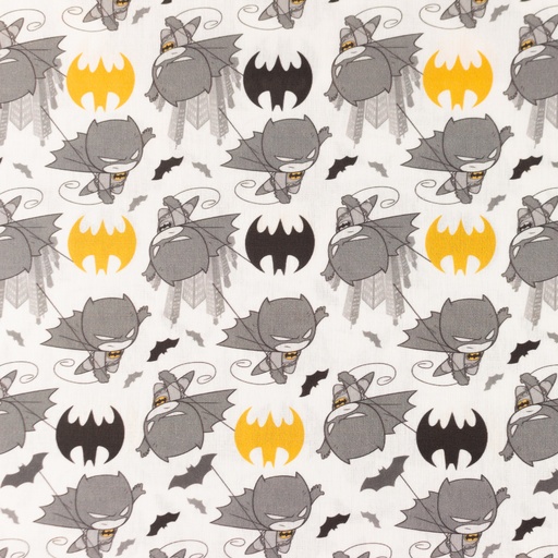 Baumwolle Batman Kid auf Weiß Lizenz Digital