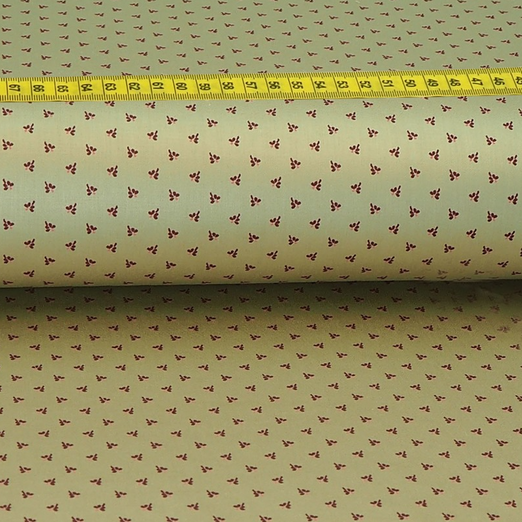 Trachtenstoff - Baumwollsatin Dirndl Design "Lilly" Beige