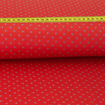 Trachtenstoff - Baumwollsatin Dirndl Design "Lilly" Rot