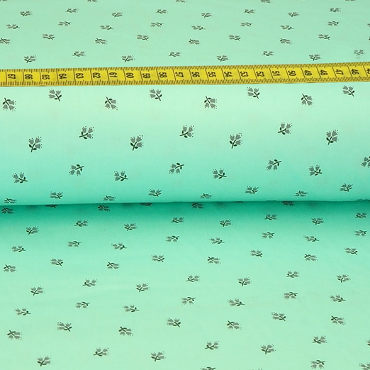 Trachtenstoff - Baumwollsatin Dirndl Design "Moni" Mint