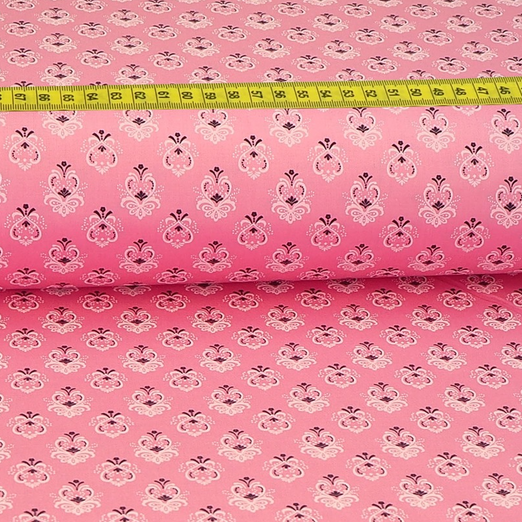 Trachtenstoff - Baumwollsatin Dirndl Design "Xenia" Pinkrosa
