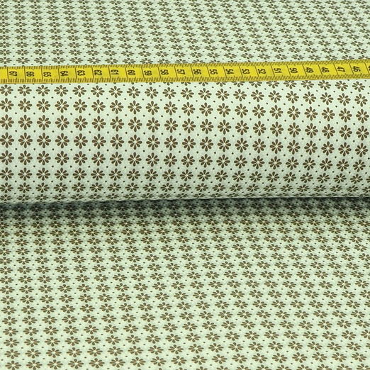 Trachtenstoff - Baumwollsatin Dirndl Design "Viola" Hellmint