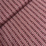 Trachten Baumwolle Serie Frauke Blumen & Streifen Dunkelrot