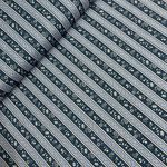 Trachten Baumwolle Serie Frauke Blumen & Streifen Marine