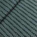 Trachten Baumwolle Serie Frauke Blumen & Streifen Petrol