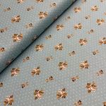 Trachten Serie Baumwolle Adrie Punkte & Röschen Mintgrau