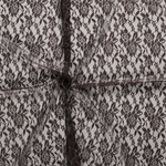 Spitzenstoff Flower Uni Dunkelbraun Spitzenstoff Flower Uni Dunkelbraun