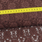 Spitzenstoff SWAFING Blüten Dunkelbraun