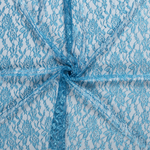 Spitzenstoff Flower Uni Türkis