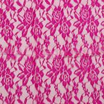 Spitzenstoff Uni Dunkelpink