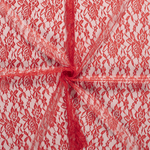 Spitzenstoff Flower Uni Rot