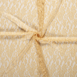 Spitzenstoff Flower Uni Helles Senfgelb