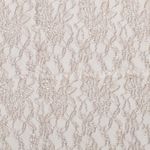 Spitzenstoff Uni Beige