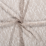 Spitzenstoff Flower Uni Beige
