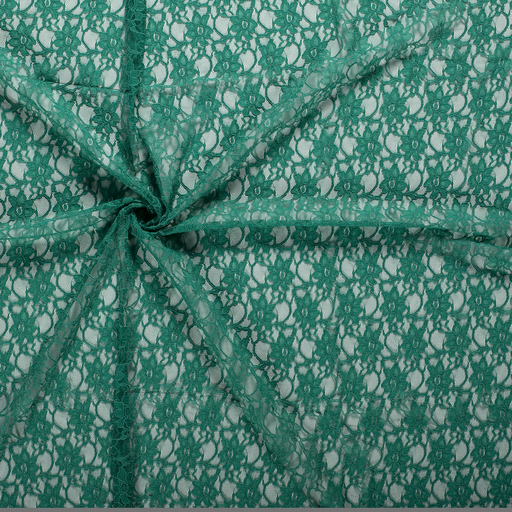 Spitzenstoff Notti Blumen elastisch Uni Grün Spitzenstoff Notti Blumen elastisch Uni Grün