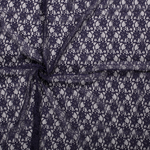 Spitzenstoff Notti Blumen elastisch Uni Dunkellila