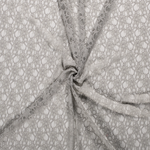 Spitzenstoff Notti Blumen elastisch Uni Hellgrau