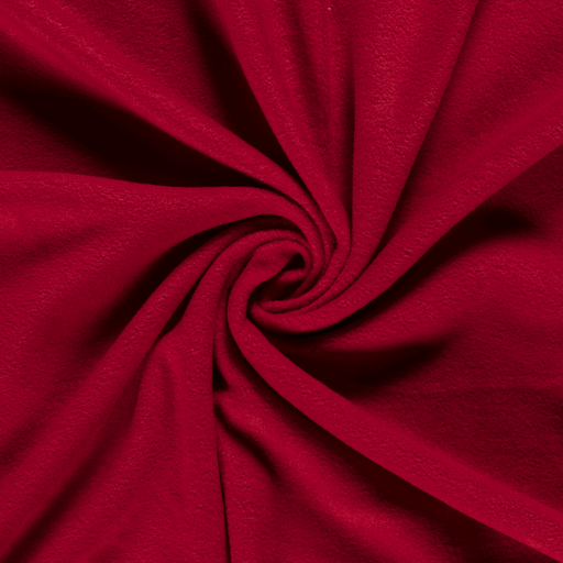 Antipilling Fleece Uni Dunkelrot