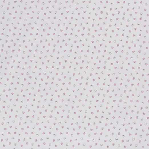 Baumwolle Little Apples auf Aluminium Hellgrau Baumwolle Little Apples auf Aluminium Hellgrau