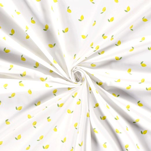 Baumwolle Zitronen auf Weiß