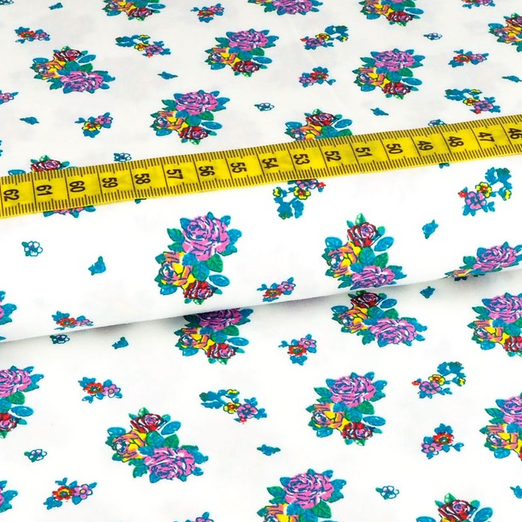 Baumwolle Blümchen Liberty Gelb Baumwolle Blümchen Liberty Gelb