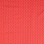 Baumwolle Small Flowers Rot