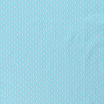 Algodón Estampado Retro Aqua