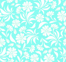 Baumwolle Spanische Blüten auf Hellblau Baumwolle Spanische Blüten auf Hellblau