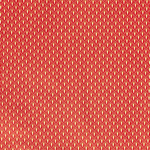 Baumwolle Retro Muster "Anna" Rotorange Baumwolle Retro Muster "Anna" Rotorange