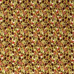 Baumwolle Bunte Leaves auf Khaki Baumwolle Bunte Leaves auf Khaki