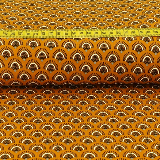 Baumwolle Pfauenrad Blutorange Baumwolle Pfauenrad Blutorange