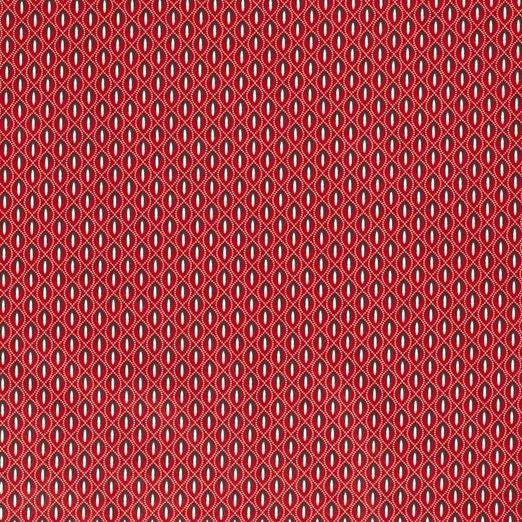 Baumwolle Retro Muster "Anna" Rot Baumwolle Retro Muster "Anna" Rot