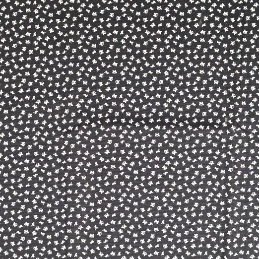 Baumwolle Small Butterflies Schwarz