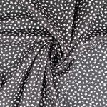 Baumwolle Small Butterflies Schwarz