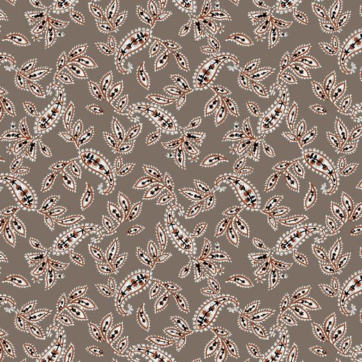 Baumwolle Stretch - Baumwollsatin Oracles auf Taupe