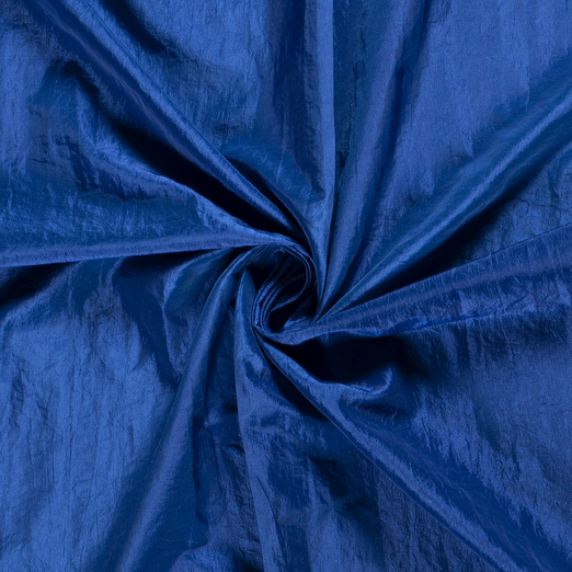 Taftstoff Crashed Uni Royalblau