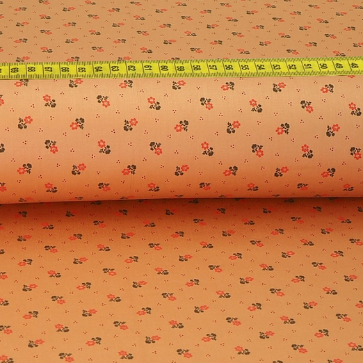 Trachtenstoff - Baumwollsatin Dirndl Design "Sina" Apricot