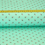 Trachtenstoff - Baumwollsatin Dirndl Design "Sina" Mint