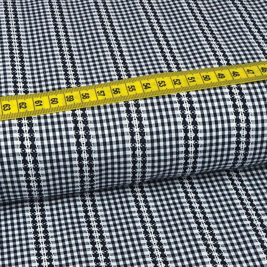 Baumwolle Dirndl Tirol Check Dunkelblau