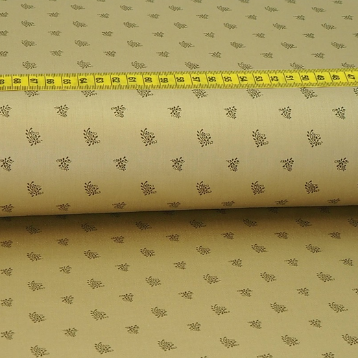 Trachtenstoff - Baumwollsatin Dirndl Design "Hermine" Beige